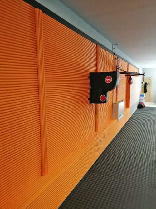 Protezione murale antitrauma per palestra