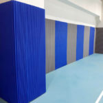 Shockproof protections columns sports facilities