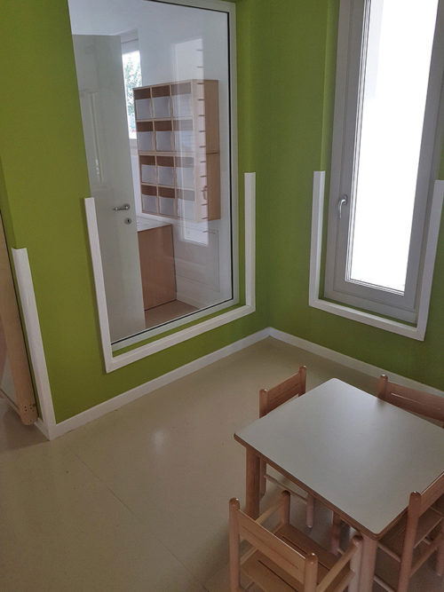 Angolari morbidi in gomma per bambini. Sicurezza scuole dell'infanzia