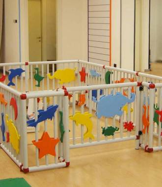 box bambini, area giochi sicura