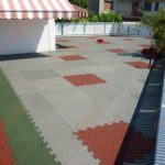 terrace drainage paving