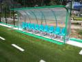 protezioni panchine atleti, Messa in sicurezza campo da calcio, panchine