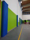 Protection for columns in sport halls, school gyms, football fields