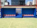 Protezioni antitrauma panchine atleti, protezioni campi da calcio, protezioni panchine atleti