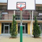 Basketball hoop anti-trauma protections