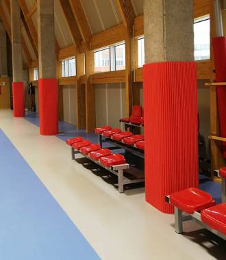 protezioni antitrauma colonne impianti sportivi