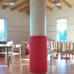 Shockproof coatings for columns