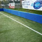 Schutz der Fußballplatzwand