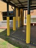 Rivestimento antiurto pali, putrelle, travi con Onda e Maxionda