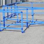 folding ballasted barriers
