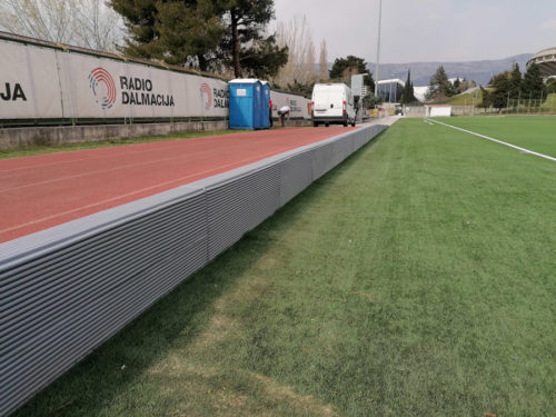 Wall impact protections for sport centres