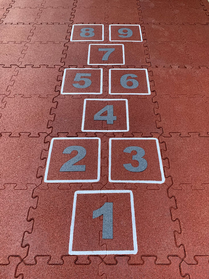 hopscotch game outdoor