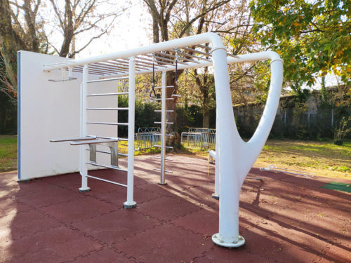 Pavimentazione area fitness esterna