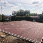 Basketball court flooring