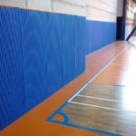 gymnasium wall protections, sports hall safety protections